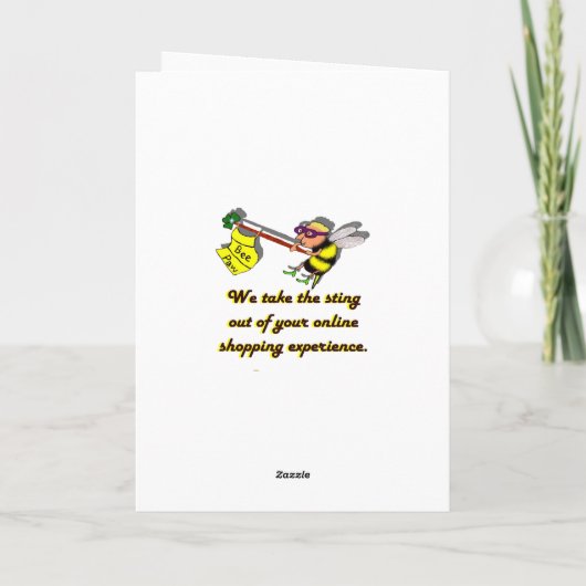 Happy Mew Year Feiertagskarte (Rückseite)