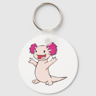 Happy Mexican Axolotl Cartoon Schlüsselanhänger