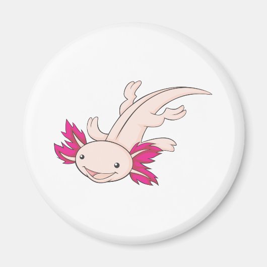 Happy Mexican Axolotl Magnet (Vorne)
