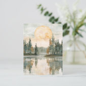 Happy Midsommer Nordic Postkarte (Stehend Vorderseite)