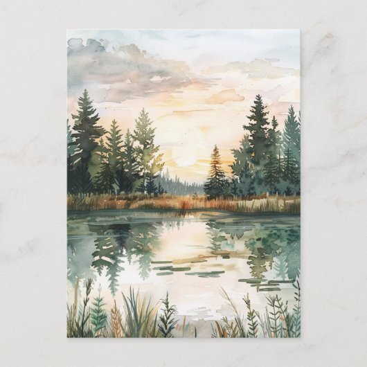 Happy Midsommer Nordic Postkarte (Vorderseite)