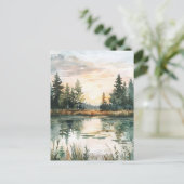 Happy Midsommer Nordic Postkarte (Stehend Vorderseite)