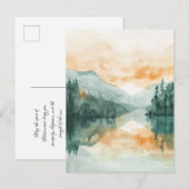 Happy Midsommer Nordic Postkarte (Vorne/Hinten)