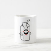 Happy Milk Carton mit Stroh Kaffeetasse (Mittel)