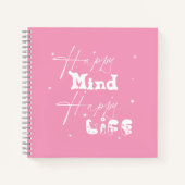 Happy Mind glückliches Leben Niedlich Notizblock (Vorderseite)