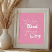 Happy Mind glückliches Leben Niedlich Poster