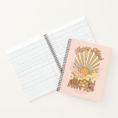 Happy Mind Happy Life Hippy Groovy Vibes Notizblock (Innenseite)