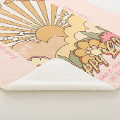 Happy Mind Happy Life Hippy Groovy Vibes Sherpadecke (3/4)