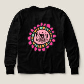 Happy Mind Happy Life Motivierend Grafik Design (Design Rückseite)