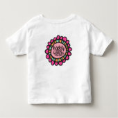 Happy Mind Happy Life Motivierend Grafik Design Kleinkind T-shirt (Rückseite)