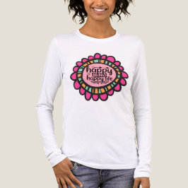 Happy Mind Happy Life Motivierend Grafik Design Tri-Blend Shirt