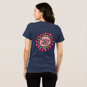 Happy Mind Happy Life Motivierend Grafik Design Tri-Blend Shirt (Rückseite voll)