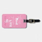 Happy Mind Happy Life Niedlich Luggage Tag Gepäckanhänger (Vorderseite horizontal)