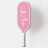 Happy Mind Happy Life Niedlich Pickleball Paddle (Links)