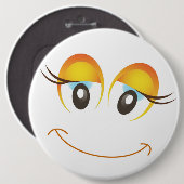 HAPPY MIRL FACE BUTTON (Vorne & Hinten)