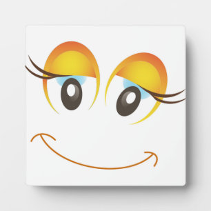 HAPPY MIRL FACE FOTOPLATTE