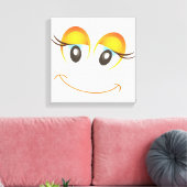 HAPPY MIRL FACE LEINWANDDRUCK (Insitu (Wohnzimmer))