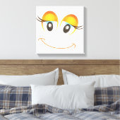 HAPPY MIRL FACE LEINWANDDRUCK (Insitu (Schlafzimmer))
