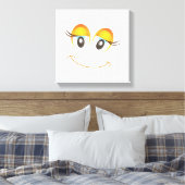 HAPPY MIRL FACE LEINWANDDRUCK (Insitu (Schlafzimmer))