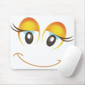 HAPPY MIRL FACE MOUSEPAD (Mit Mouse)