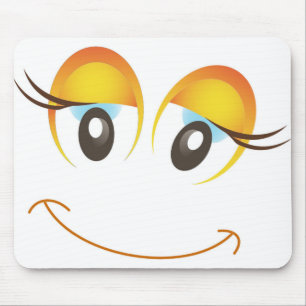 HAPPY MIRL FACE MOUSEPAD