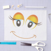 HAPPY MIRL FACE SEIDENPAPIER (Handwerk)