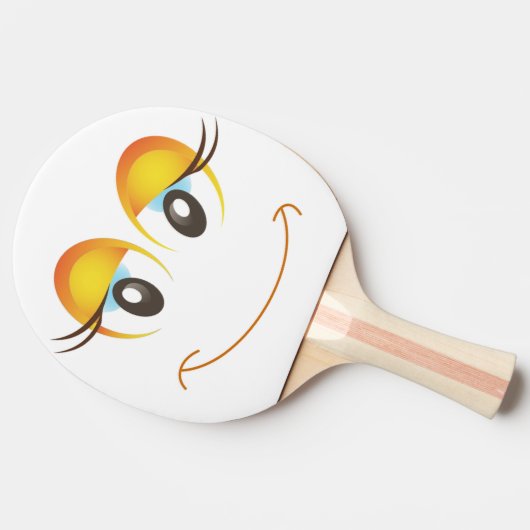 HAPPY MIRL FACE TISCHTENNIS SCHLÄGER (Seitenansicht)