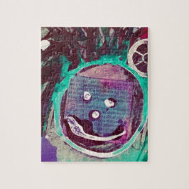 Happy Mixed Media Collage Puzzle