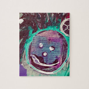 Happy Mixed Media Collage Puzzle