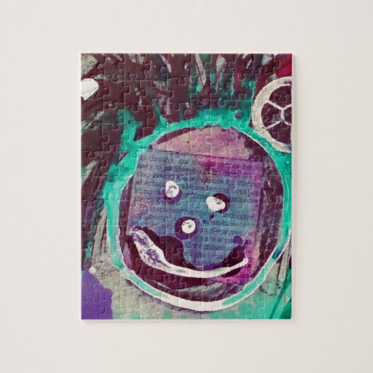 Happy Mixed Media Collage Puzzle (Vertikal)