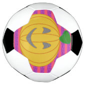 Happy Modern Big Orange Pumpkin Halloween Fußball (Gedreht)