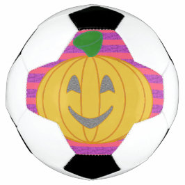 Happy Modern Big Orange Pumpkin Halloween Fußball