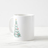 Happy Modern Christmas Day Yay Kaffeetasse (Vorderseite Links)