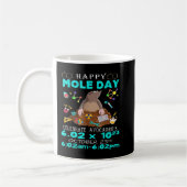 Happy Mole Day October 23rd Funny Chemistry Scienc Kaffeetasse (Links)