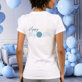 Happy Mom Blue Mr Onederful Cloud First Birthday T-Shirt