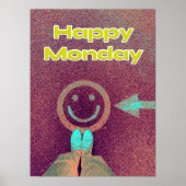 Happy Monday Funny Poster (Vorne)