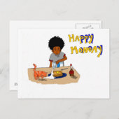 Happy Monday Postcard Postkarte (Vorne/Hinten)