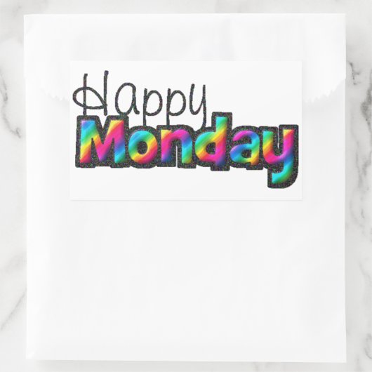 Happy Monday Sticker (Tasche)