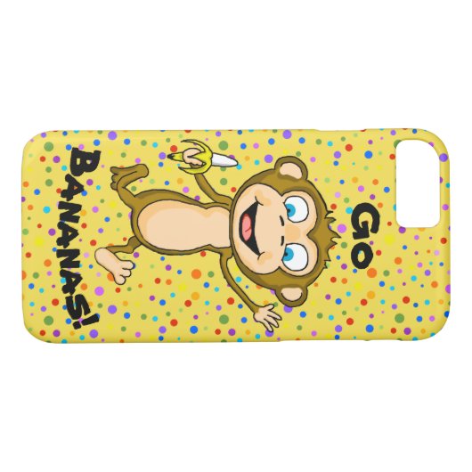 Happy Monkey Handy Case (Rückseite (Horizontal))