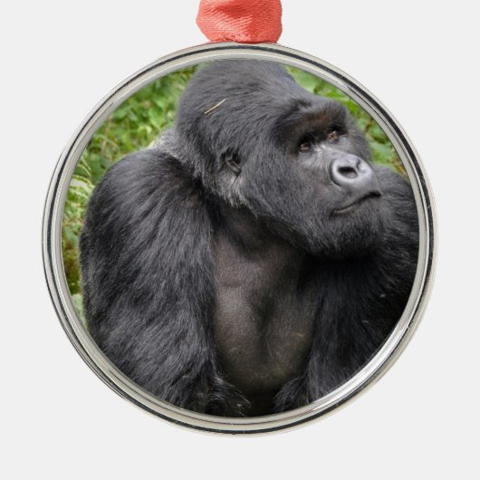 Happy Monkey Ornament Aus Metall (Vorne)