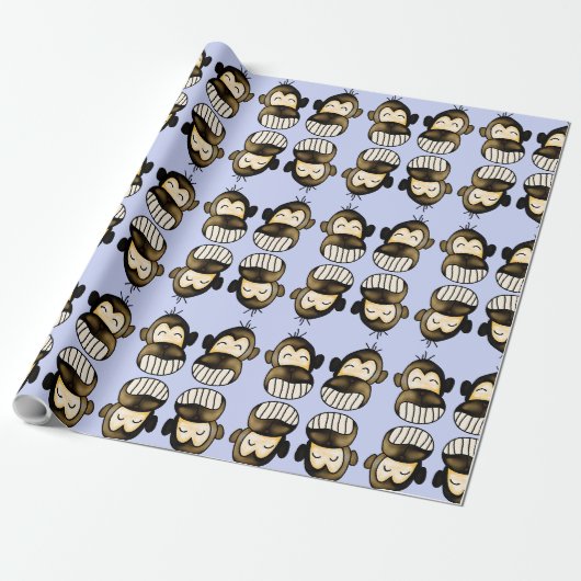 Happy Monkey Packpapier (Ungerollt)