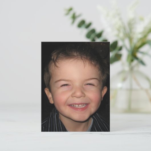 Happy Monkey Postkarte (Stehend Vorderseite)