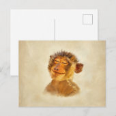 Happy Monkey Postkarte (Vorne/Hinten)