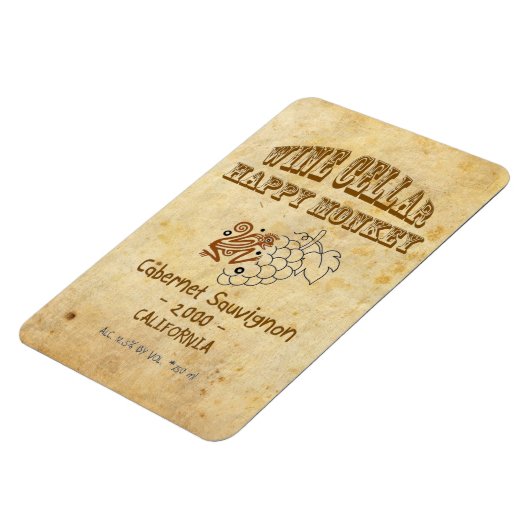 Happy Monkey Premium Magnet! Magnet (Linke Seite)