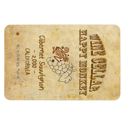 Happy Monkey Premium Magnet! Magnet (Horizontal)