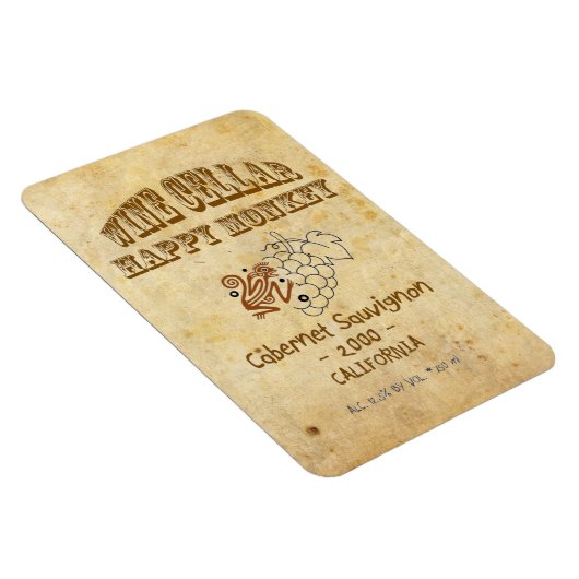 Happy Monkey Premium Magnet! Magnet (Rechte Seite)