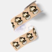 Happy Monkey Satin Band Satinband (Rückseite)