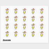 Happy Monkey Stickers (Blatt)