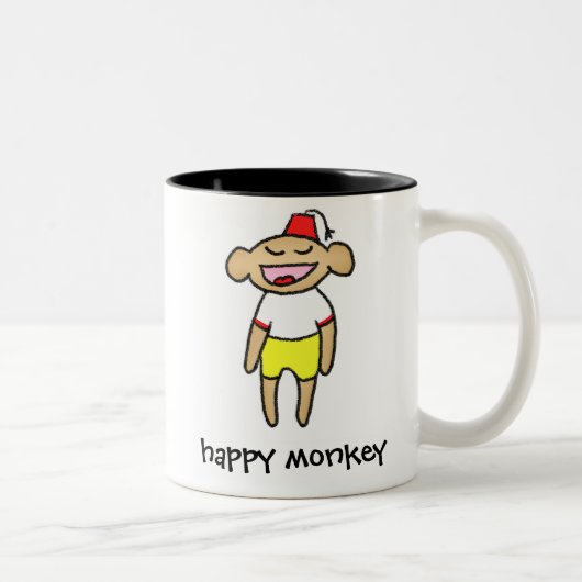 Happy Monkey Tasse (Rechts)