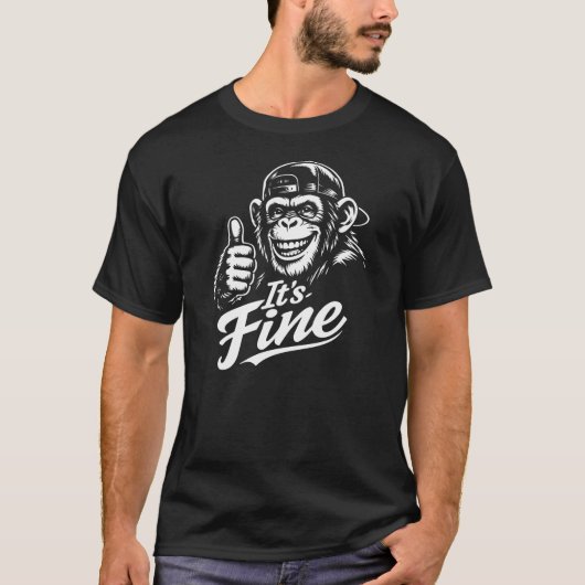 Happy Monkey Thumbs Up T-Shirt (Vorderseite)